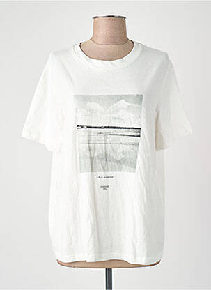 T-shirt gris MANGO femme