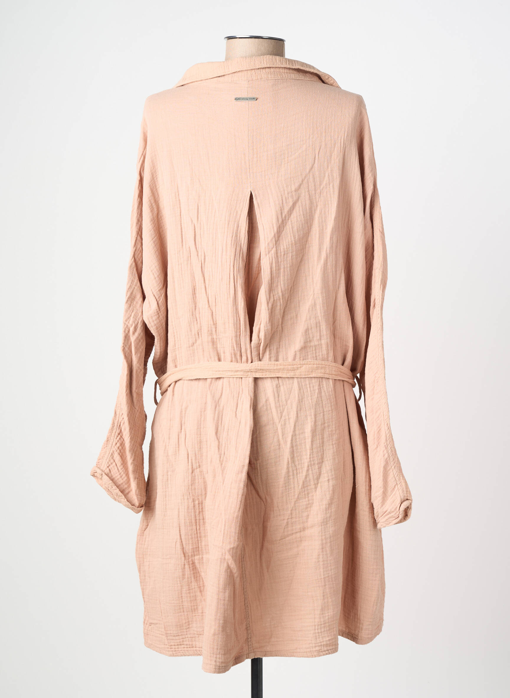 Robe mi-longue beige CIRCLE OF TRUST femme