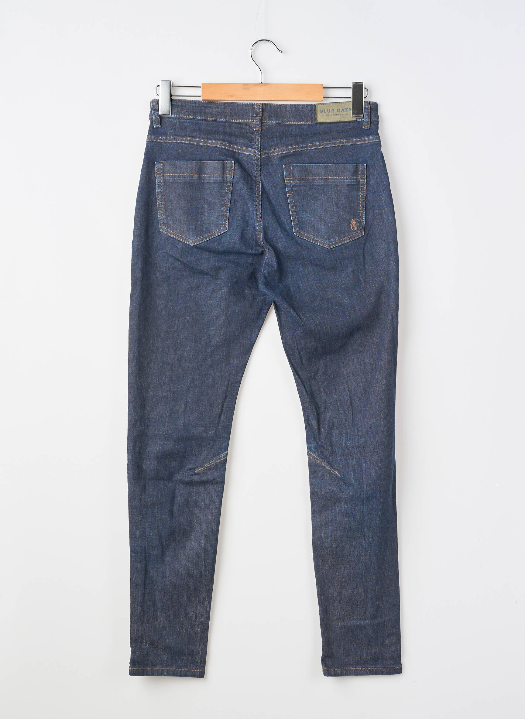 Pantalon droit bleu BLUE DAZE femme
