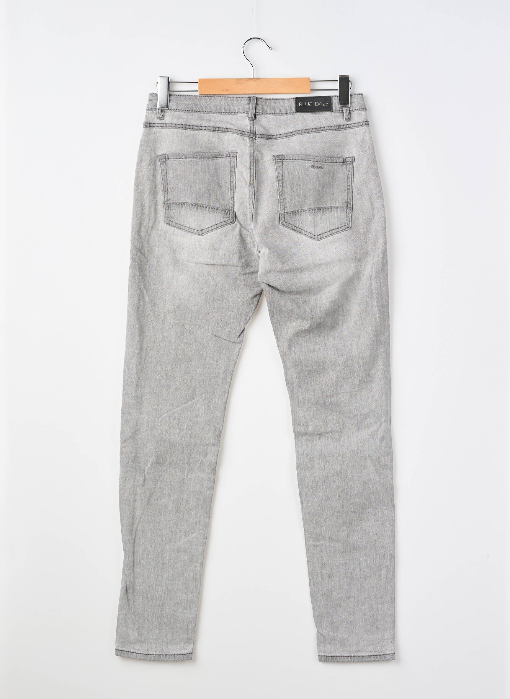 Pantalon droit gris BLUE DAZE femme