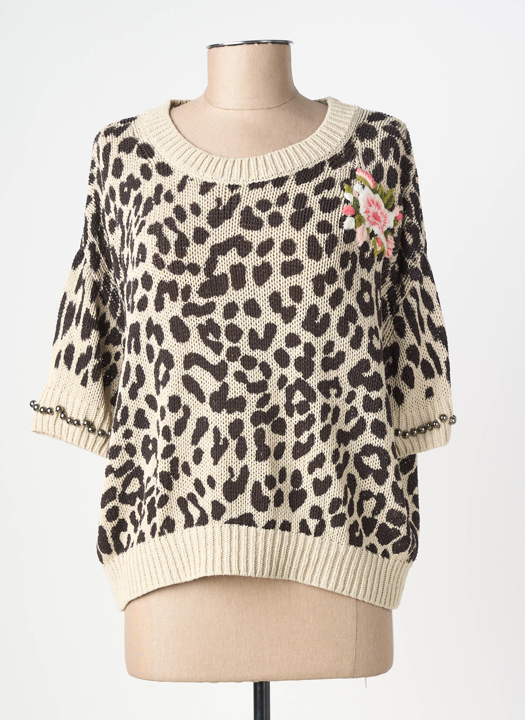 Pull beige TWINSET femme