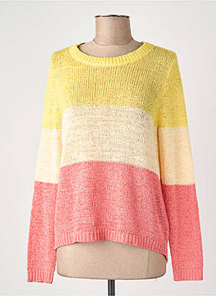 Pull col rond manches longues beige ONLY femme