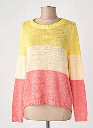 Pull col rond manches longues beige ONLY femme