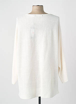 Pull coupe droite manches 3/4 blanc VERO MODA femme