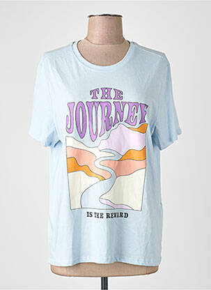 T-shirt coupe droite bleu ONLY femme
