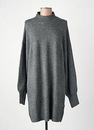 Robe pull coupe droite manches longues gris VERO MODA femme