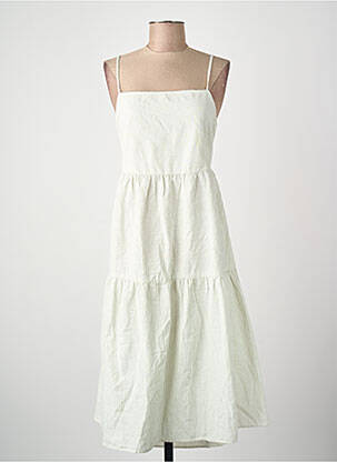 Robe courte col rond vert VERO MODA femme