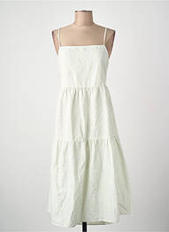 Robe courte col rond vert VERO MODA femme
