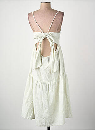 Robe courte col rond vert VERO MODA femme