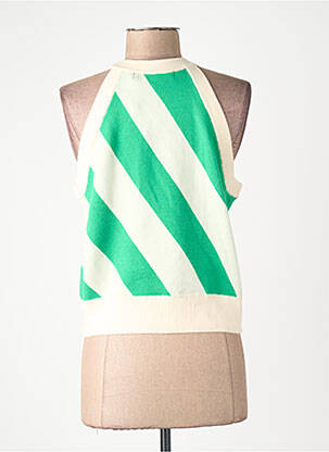Débardeur col rond sans manche vert VERO MODA femme