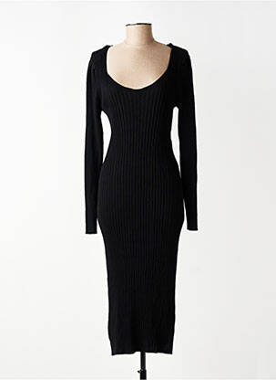 Robe pull manches longues manches longues noir ONLY femme