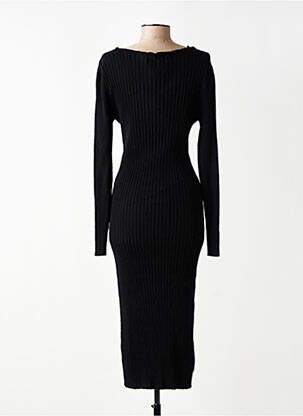 Robe pull manches longues manches longues noir ONLY femme