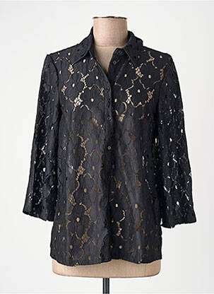 Chemisier coupe droite manches 3/4 noir VERO MODA femme