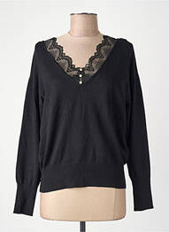 Pull noir MORGAN femme