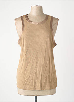 Débardeur marron MANGO femme