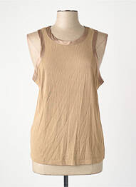 Débardeur marron MANGO femme