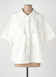 Chemise manches courtes beige OPUS femme