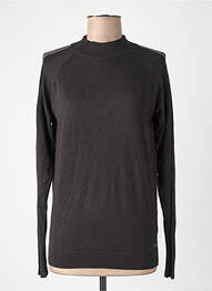 Pull col roulé noir GARCIA femme