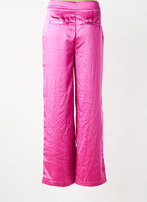 Pantalon droit taille haute taille haute rose ONLY femme