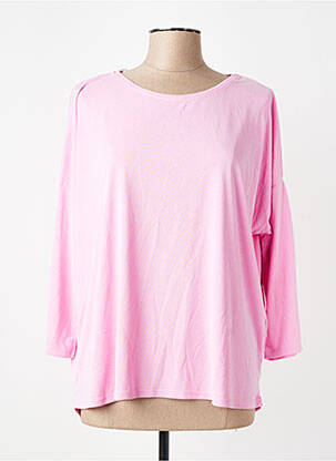 T-shirt rose MORE & MORE femme