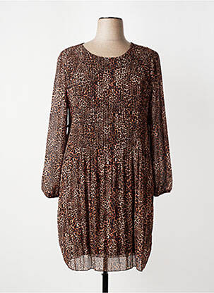 Robe mi-longue marron ZABAIONE femme