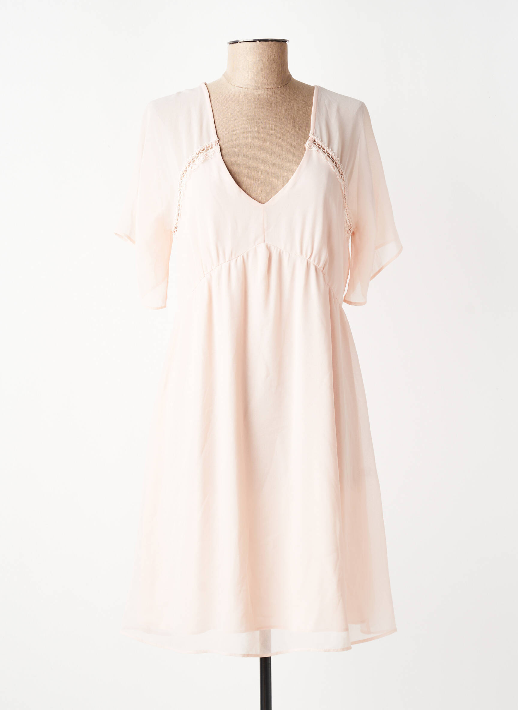 Robe courte rose NAF NAF femme