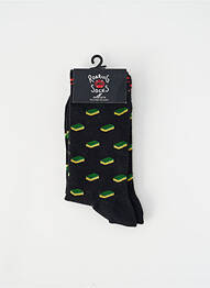 Chaussettes noir ROARING SOCKS homme