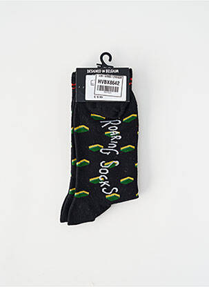 Chaussettes noir ROARING SOCKS homme