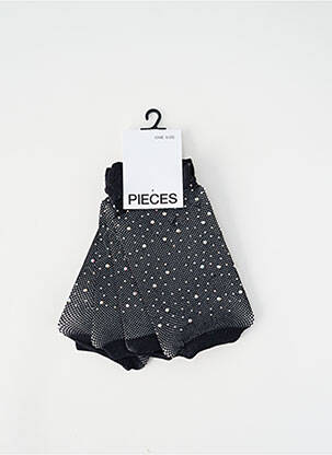 Chaussettes noir PIECES femme