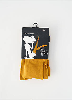 Collants jaune ZEB STYLE LAB  femme