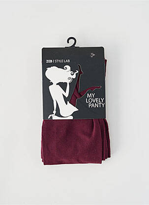 Collants rouge ZEB STYLE LAB  femme