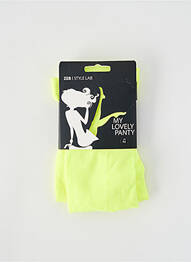 Collants jaune ZEB STYLE LAB  femme