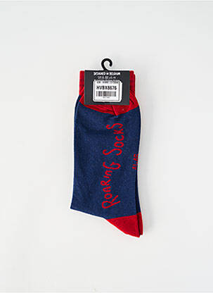 Chaussettes bleu ROARING SOCKS homme