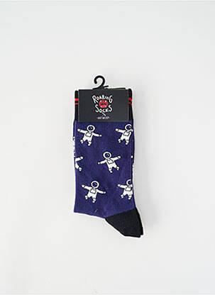 Chaussettes bleu ROARING SOCKS homme