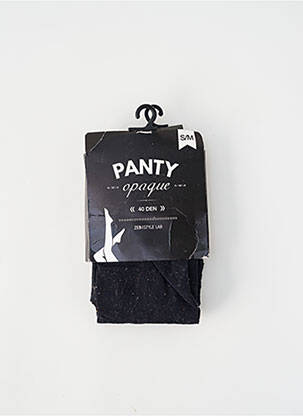 Collants noir ZEB STYLE LAB  femme