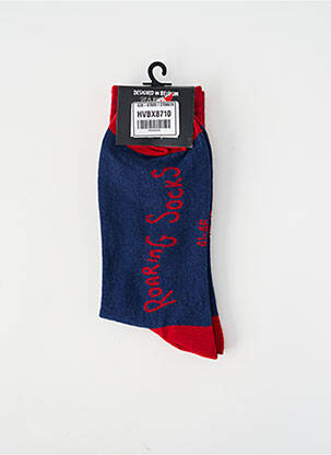 Chaussettes bleu ROARING SOCKS homme