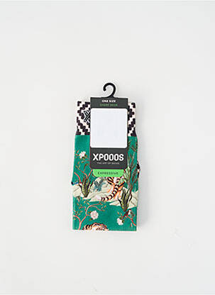 Chaussettes vert XPOOOS femme