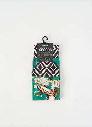 Chaussettes vert XPOOOS femme