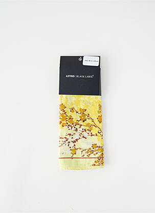 Foulard jaune ASTRID BLACK LABEL femme