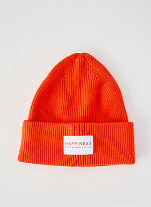 Bonnet orange ONLY femme