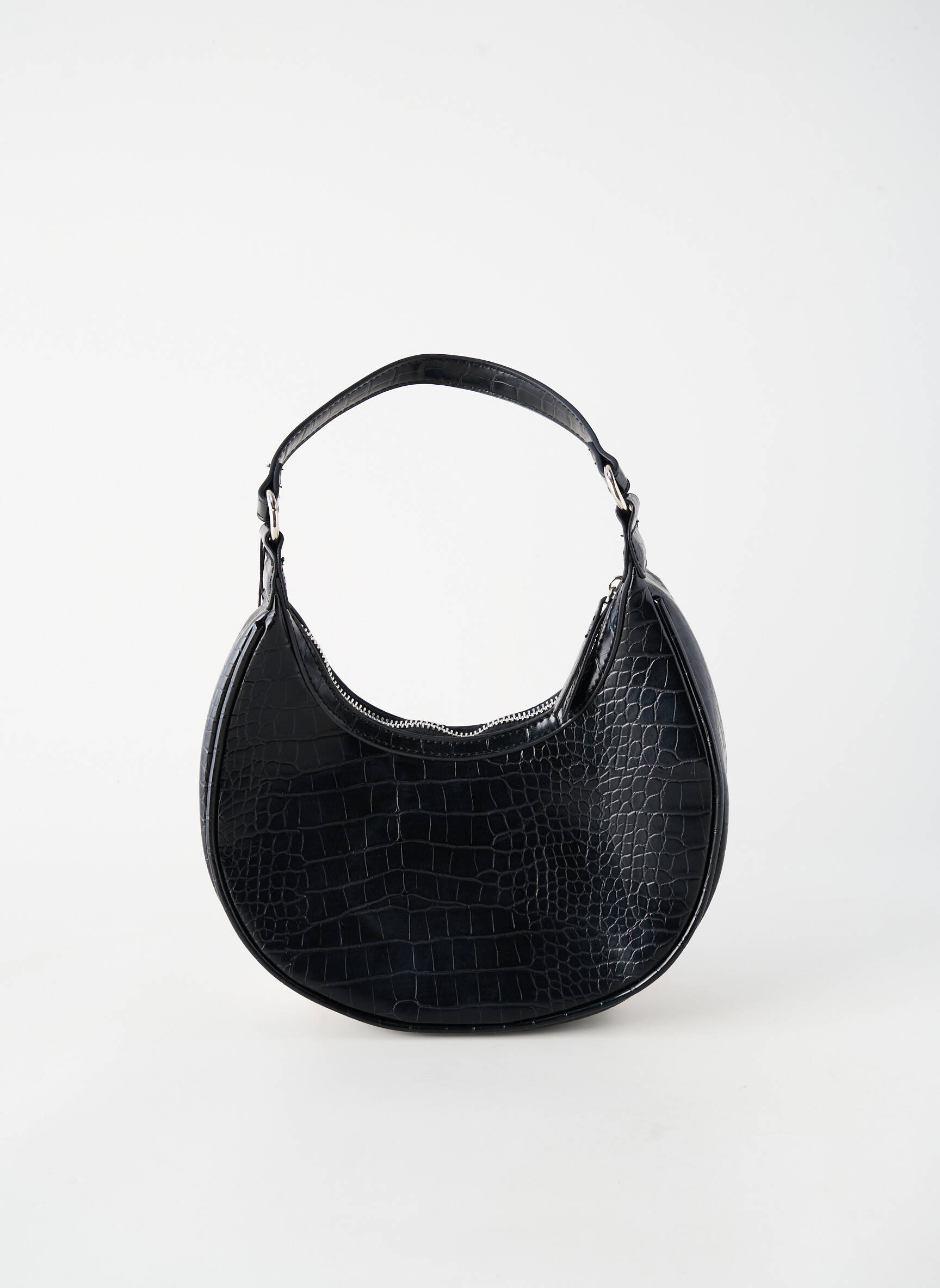 Sac fermeture zippée noir PIECES femme