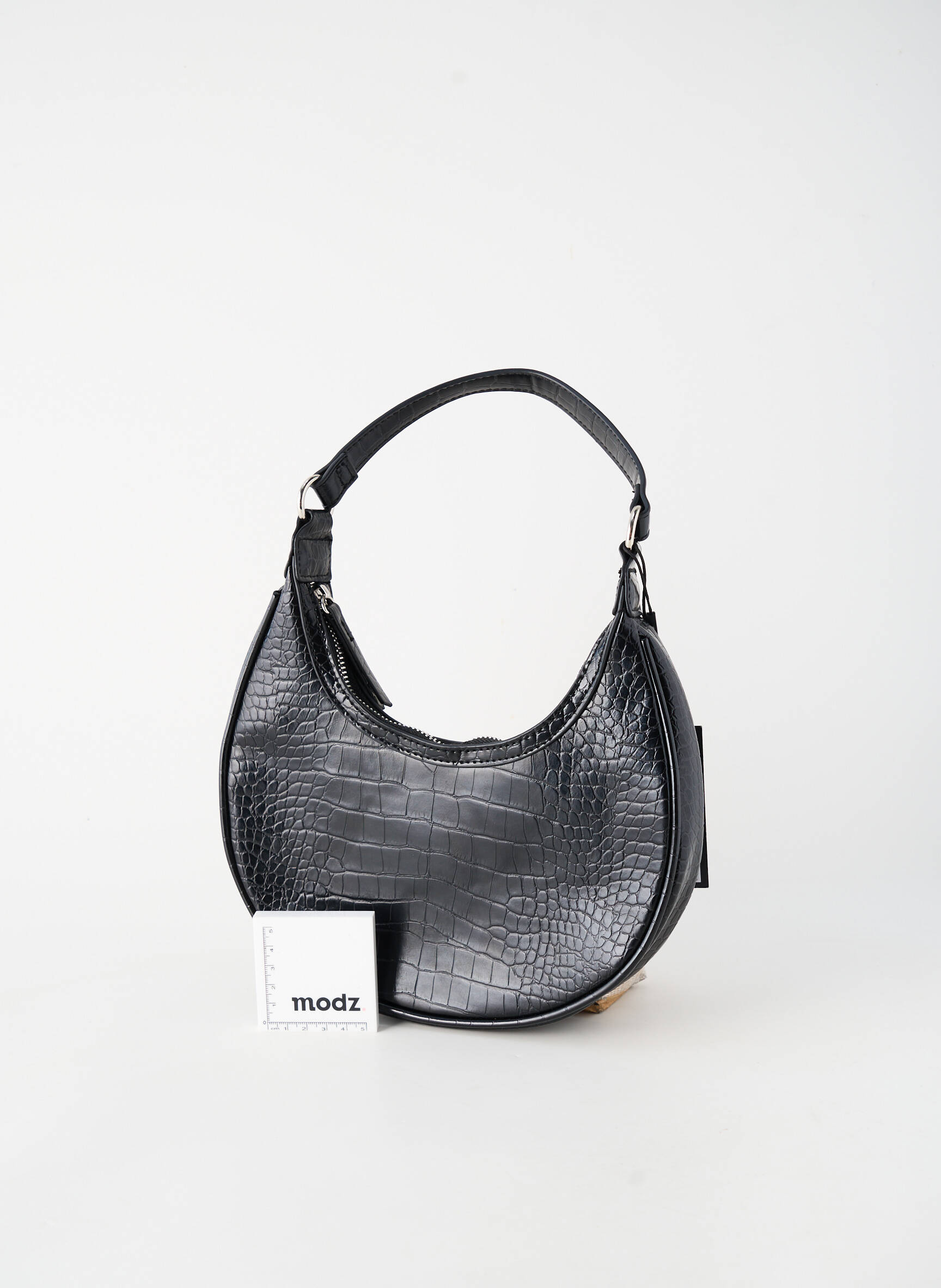 Sac fermeture zippée noir PIECES femme