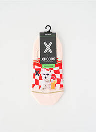 Chaussettes rouge XPOOOS femme