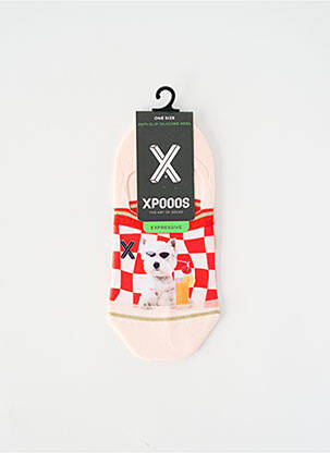 Chaussettes rouge XPOOOS femme