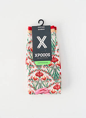 Chaussettes rouge XPOOOS femme
