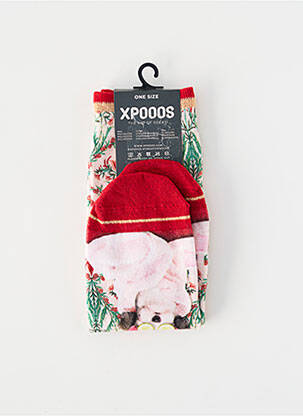 Chaussettes rouge XPOOOS femme