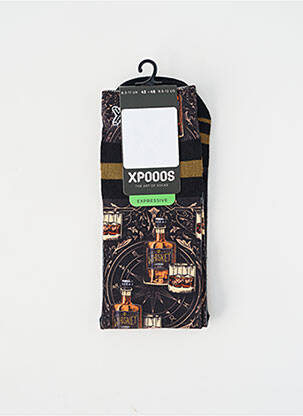 Chaussettes marron XPOOOS homme