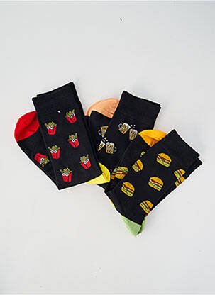 Chaussettes noir FUN SOCKS homme