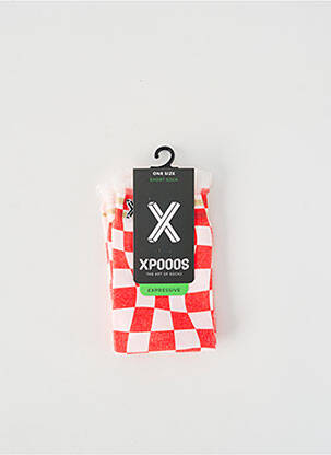 Chaussettes rouge XPOOOS femme