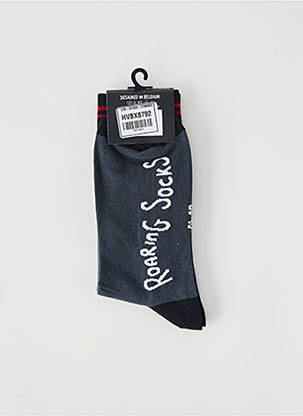 Chaussettes noir ROARING SOCKS homme